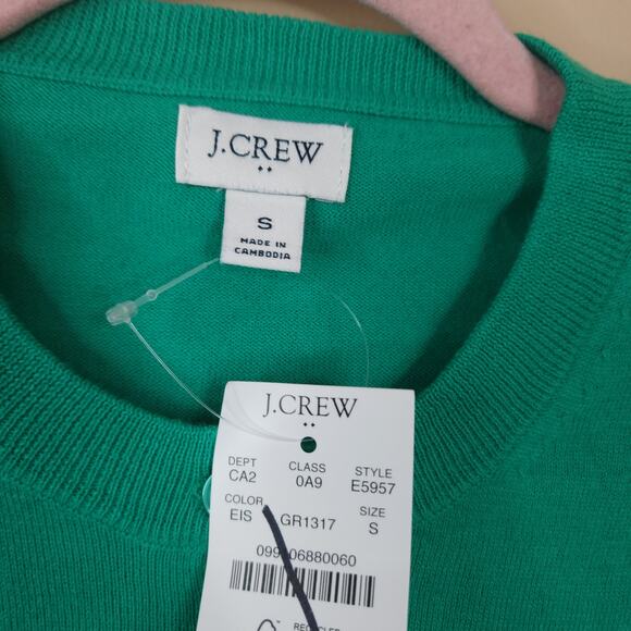 J.CREW Classic cotton cardigan sweater in Green Size S - Picture 7 of 9